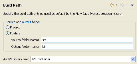 New project build patch preference page